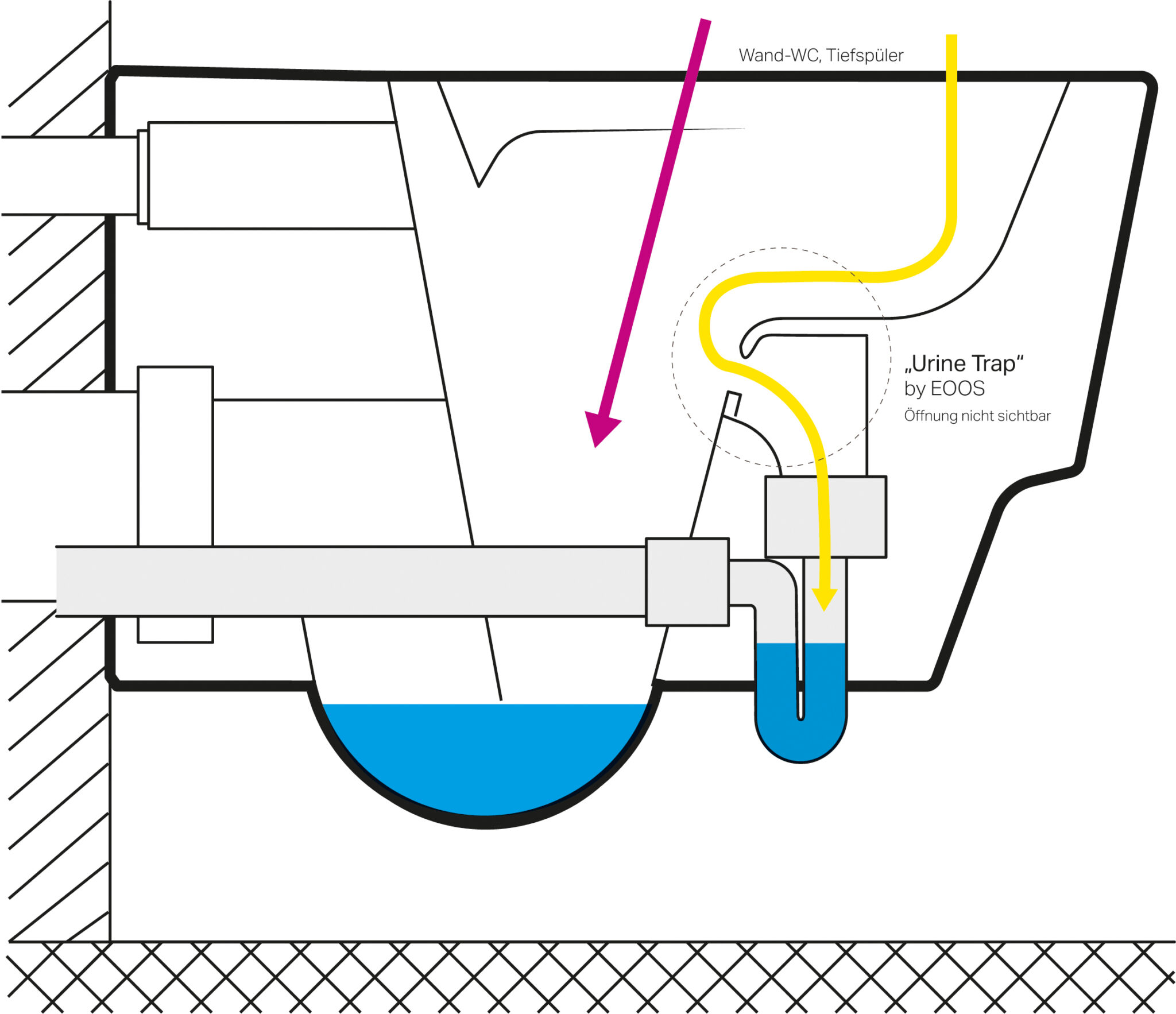 Urine separating toilet save from Laufen Kompotoi AG